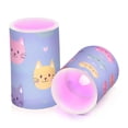 thumbnail image 2 of Cat Flickering Flameless Candles Battery Operated with Remote Timer LED Pillar Candles Set of 2, 2 of 7