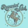 thumbnail image 2 of Junior's Lost Gods Distressed Runnin’ Wild  Racerback Tank Top Cancun Large, 2 of 4