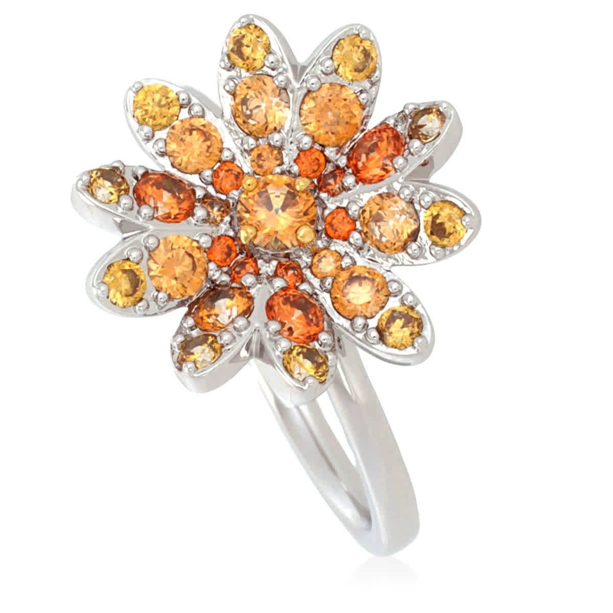 Swarovski Vio Rhodium & Rose Gold Plated Crystals Womens