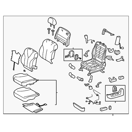 Genuine OE Toyota Seat Assembly - 71200-33G40-E3