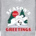 thumbnail image 3 of Coca-Cola - Seasons Greetings Polar Bears - Men's Crew Neck Fleece Pullover, 3 of 5