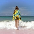 thumbnail image 6 of Yibo Sunflower on Yellow Background Beach Towel Absorbent Towel Lightweight Shower Towel for Bathroom Outdoor, 6 of 9