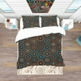 thumbnail image 3 of Designart 'Ethnic Geometric Pattern' Bohemian & Eclectic Duvet Cover Set, 3 of 4