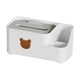 thumbnail image 2 of Porta pañuelos de plástico con organizador | Organizador de escritorio multifuncional para mandos a distancia, bolígrafos y cosméticos | Dispensador de pañuelos antideslizante y resistente a caídas, 2 of 5