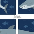 thumbnail image 7 of Big Dot of Happiness Shark Zone - Unframed Jawsome Ocean Kids Room Linen Paper Wall Art - Set of 4 - Artisms - 8 x 10 inches, 7 of 7