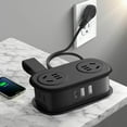 thumbnail image 2 of Hearth & Gear Five In One Power Strip With USB Ports，Extension Cord Surge Protector Power Strip，Portable For Travel USB Smart Charging Meeting The Needs Of Various Devices Smart Home Hubs Compatible, 2 of 7