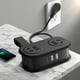 thumbnail image 2 of Regleta cinco en uno con puertos USB, alargador con protector contra sobretensiones, regleta portátil para viajes, carga inteligente USB que satisface las necesidades de diversos dispositivos, 2 of 2