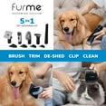 FurMe Professional Plus Pet Grooming Vacuum Kit, 5 Pet Grooming Tools