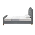 thumbnail image 5 of Rustic Manor Sherlyn Velvet Tufted King Size Bed frame, No Box Spring Needed, Grey, 5 of 9