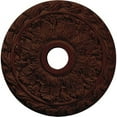 thumbnail image 3 of 19 7/8"OD x 3 5/8"ID x 1 1/4"P Spring Leaf Ceiling Medallion (Fits Canopies up to 5 5/8"), Hand-Painted Cherry, 3 of 9