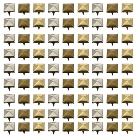 

300Pcs Four-Jaw Square Rivets Bag Leather Clothing Shoes Rivets DIY Accessories