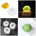 thumbnail image 2 of Geemin 3D Lemon Fruit Silicone Candle Molds for Epoxy Resin 3D Lemon Shape Soap Making Molds for Handmade Candle Soap, 2 of 8