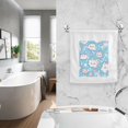 thumbnail image 5 of Cute Clouds Pattern Soft Cotton Towel with Vibrant Print, Perfect for Bathroom, Beach, and Travel, 5 of 10