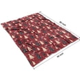 thumbnail image 4 of Red Christmas Tree Pattern Blanket,Comfortable Soft Flannel Throw Blanket,All Season,Warm Lightweight Blankets for Sofa Bed Couch Living Room Chair,60"x80", 4 of 4