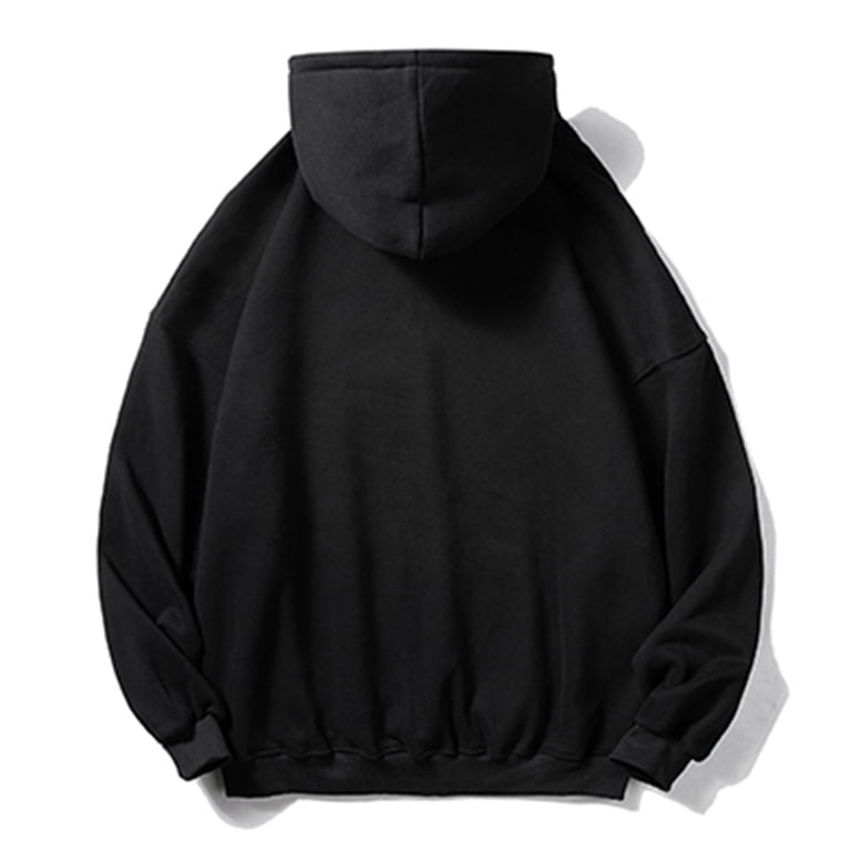 HUPOM Men'S Sweatshirts Crew Neck Flap Casual Hoodie Blouse