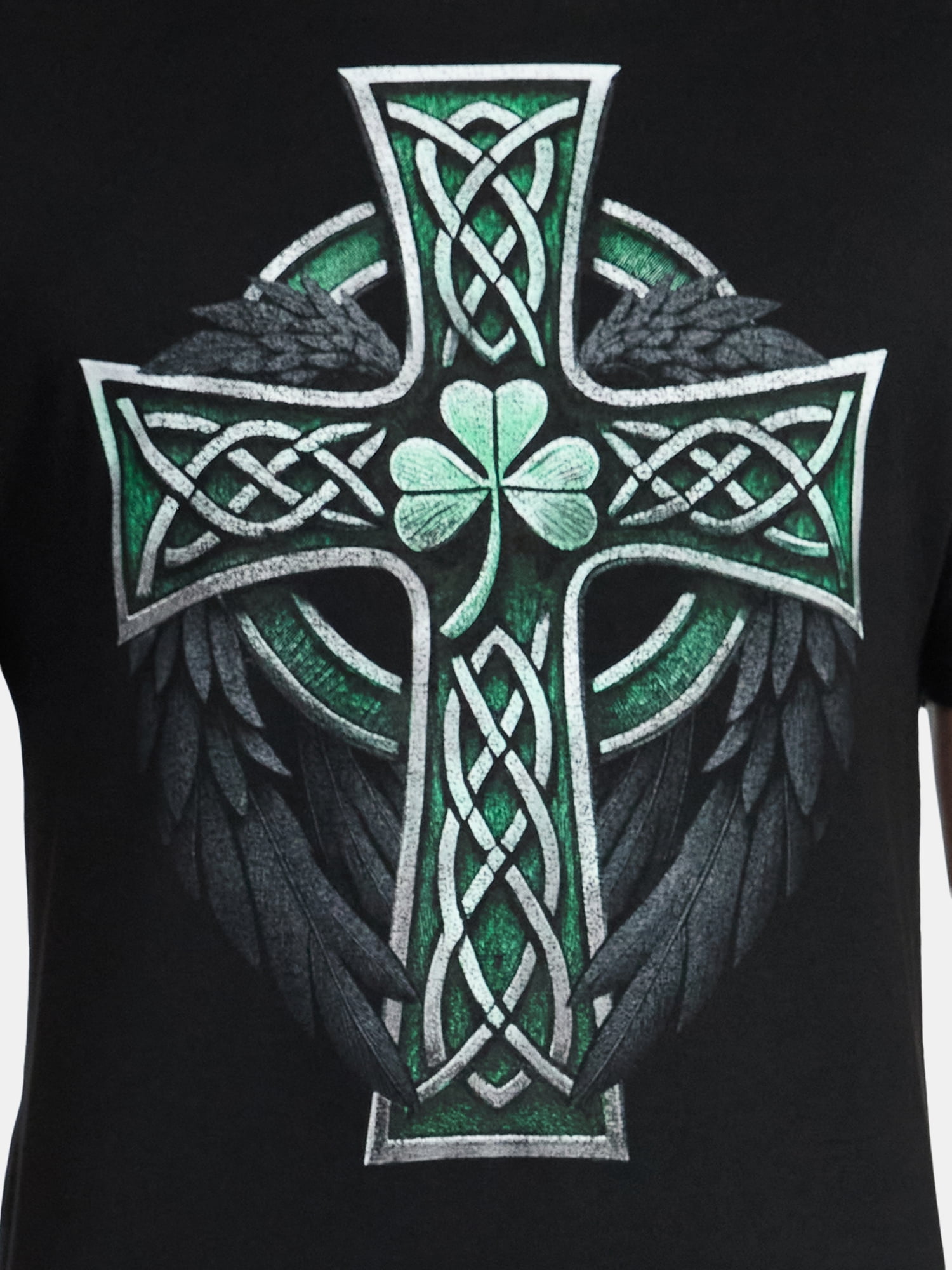 St. Patrick's Day Men's Graphic Tee Celtic Cross from Way to Celebrate, Sizes XS-5XL