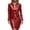 Red, variant on Women Leather Business Dress Suit Sets 2 Piece Work Office Fashion Outfits Cropped PU Cardigan Bodycon Dress Set