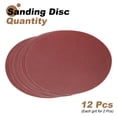 thumbnail image 3 of Uxcell PSA Sanding Discs Aluminum Oxide Sandpapers Self Adhesive 80+100+120+180+240+400 Grits 12Pcs, 3 of 7