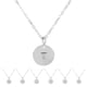 thumbnail image 5 of Guardurnaity Collar con colgante de letra para mujer, cadena ajustable Vintage de aleación con forma redonda del alfabeto, cadena para el cuello, Ropa, zapatos y accesorios Miscelánea Blanco letra M, 5 of 6