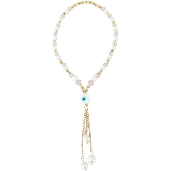 Evil Eye Car Hanging Ornament Gold Lucky Evil Eeye Decor Accessories Car Charms Pendant for Rearview Mirror Car Interior Decoration Window Car Home Door Frame Balcony Keychain Pink