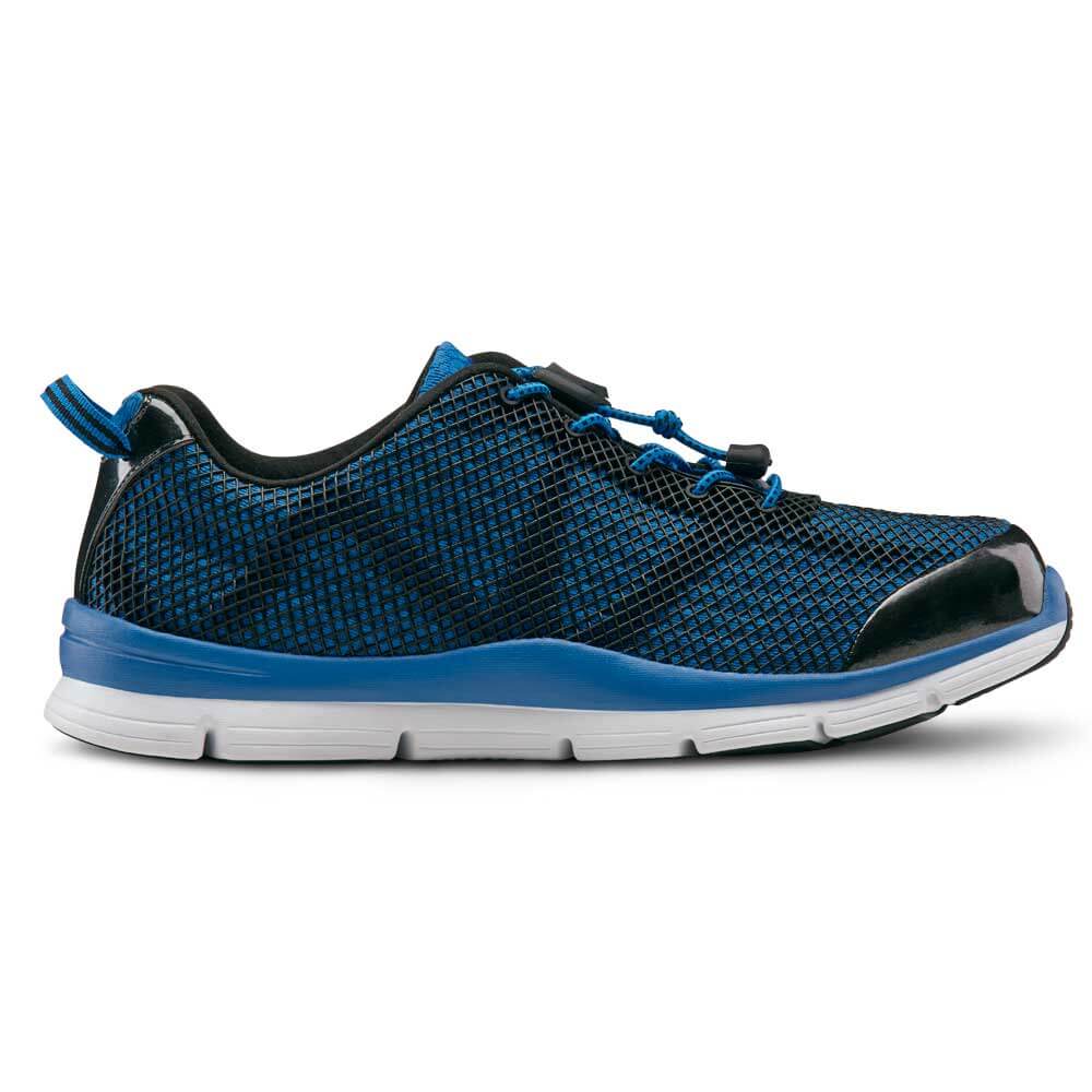 Dr. Comfort Jason Men's Athletic Shoe: 14 X-Wide (3E/4E) Blue Elastic Lace - image 3 of 5