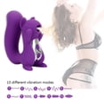 thumbnail image 2 of Lengua Chupar Juguete Adulto Ardilla Forma Vibración Masajeador Potente Para Mujeres Parejas Vogacara XX000538-00, 2 of 6
