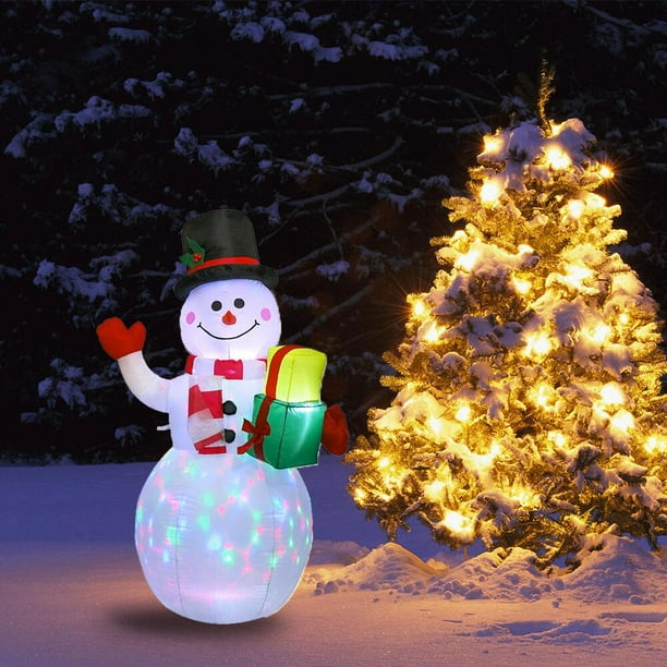 5ft Christmas Inflatables Blow Up Yard Decorations, Upgraded Snowman