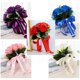 thumbnail image 3 of Xiao Hua Ramo de novia romántico con rosas de seda de cristal, ramo de novia para dama de honor con flores artificiales falsas, regalo de amor eterno, rosa, 3 of 5