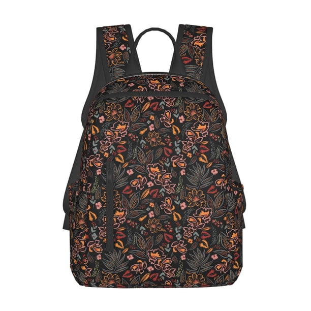 Disketp Floral Mochila Ligera e Impermeable, Mochila de Día Resistente para Viajes, Senderismo y Uso Diario para Hombre y Mujer