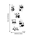thumbnail image 1 of Black And White Personality Tattoo Stickers Chinese Text Disposable Stickers, 1 of 6