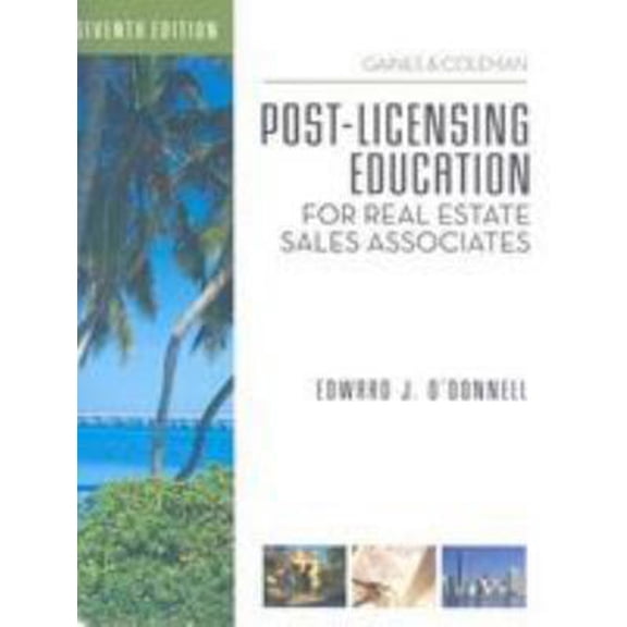 Pre-Owned Post-Licensing Education for Real Estate Sales Associates (Paperback) 142776705X 9781427767059