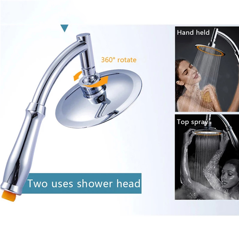 High　1PS)-　Handheld　JAHH　Pressure　(Color　Water　Shower　Inch　Head　Rain　Size　Shower　D，　Shower　Head　Big　Saving　Rainfall　SPA　Shower　Bathroom