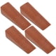 thumbnail image 2 of Tope de puerta de madera antideslizante, 4 unidades, con forma de cuña, para seguridad, para oficina y hogar, color caqui, 2 of 7