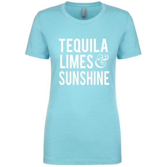 Tequila Limes & Sunshine Womens crewneck tee