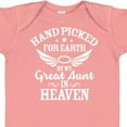 thumbnail image 4 of Inktastic Handpicked for Earth by My Great Aunt in Heaven Boys or Girls Baby Bodysuit, 4 of 5