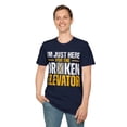 thumbnail image 5 of Here For The Broken Elevator Mechanic Elevator Technician Softstyle T-Shirt, 5 of 5