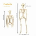 thumbnail image 5 of Zeiwohndc Ceiling Hanging Skeleton Life Size Human Body for Halloween Party Decoration, 5 of 14