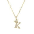thumbnail image 4 of Collar con letras Qarigey para mujer adorno de vestir colgante del alfabeto, 4 of 6