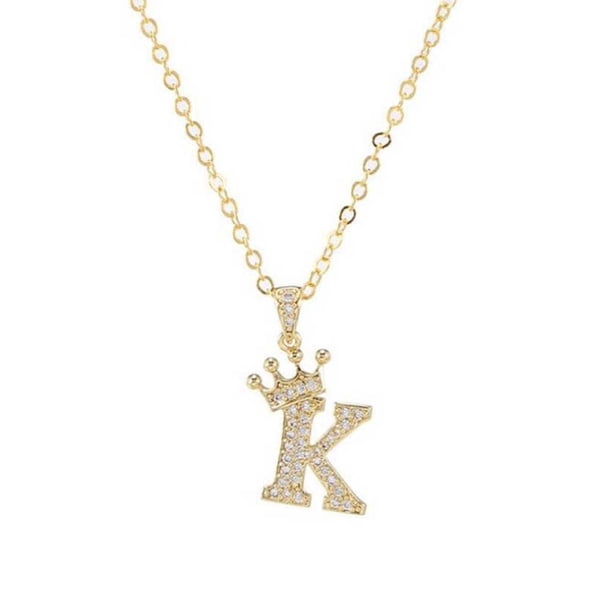 Minnieouse Collar con letras para mujer, decoración para el cuello, decoración colgante, colgante con alfabeto brillante, accesorio de moda, regalo de Ropa, zapatos y accesorios Miscelánea K Minnieouse AP013816-11