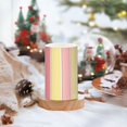 thumbnail image 2 of Yayeee Flameless Candles with Remote Flickering Battery Operated Multi Color Changing, Pink and Yellow Striped Pattern, 2 of 7