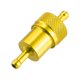 thumbnail image 1 of 6mm 1/4" Diámetro Manguera Universal Moto Gasolina Aceite Combustible Filtro Limpiador Tono dorado, 1 of 1