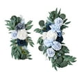 thumbnail image 1 of veasfak Rustic Wedding Arch Flowers Centerpiece Garland Handmade Artificial Flowers Swag B, 1 of 9