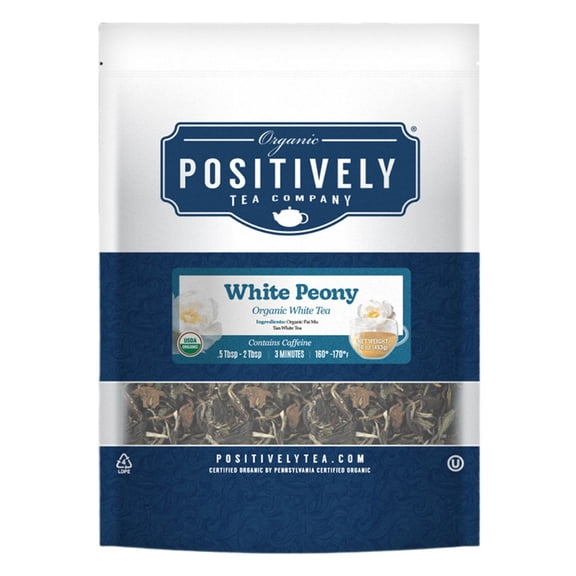 Positively Tea's Organic White Peony, White Tea, Loose Leaf, 1 Pound Bag