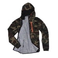 thumbnail image 2 of Sudadera con capucha y cremallera de camuflaje para hombre, talla XL (verde camuflaje), 2 of 7