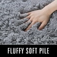 thumbnail image 3 of LOCHAS Luxury Fluffy Rug Ultra Soft Shag Carpet for Bedroom Living Room Big Area Rugs, 5'x8',Gray, 3 of 7