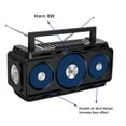 thumbnail image 3 of Waterproof Radio Bluetooth Speaker, Portable AM/FM Digital Radio, Flashlight and Solar Charging, Multi-function Outdoor Speaker, 3 of 6