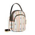 thumbnail image 7 of FORMRS Crossbody Bag for Women Quilted Travel Shoulder Cell Phone Purse with Chain Strap Handbag, Beige Nautical Pattern, 7 of 7