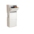thumbnail image 2 of Zapatero de cubo basculante de acero ultrafino de 20CM, mueble de entrada, mueble suspendido montado en la pared para apartamento pequeño en la entrada, 2 of 4
