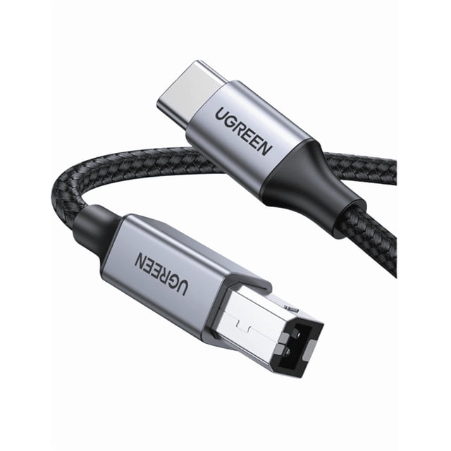 Cable de Impresora UGREEN USB-C a USB-B 2.0 (2 Metros) con Thunderbolt 3/4