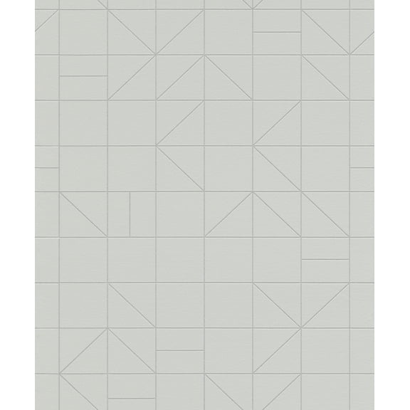 Rasch Teague Silver Geometric Wallpaper